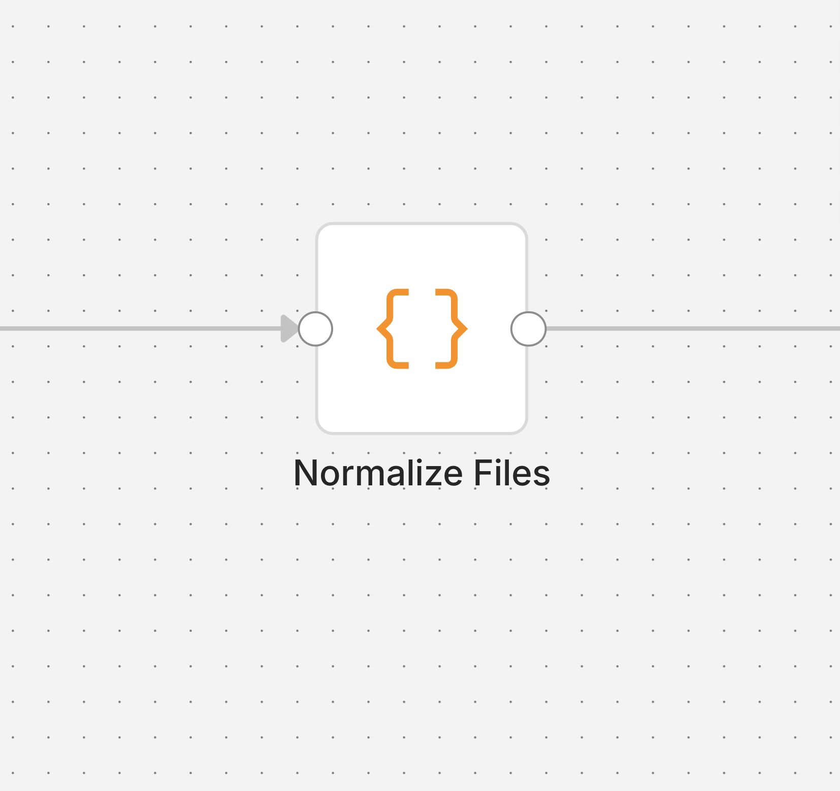 Normalize Files node screenshot