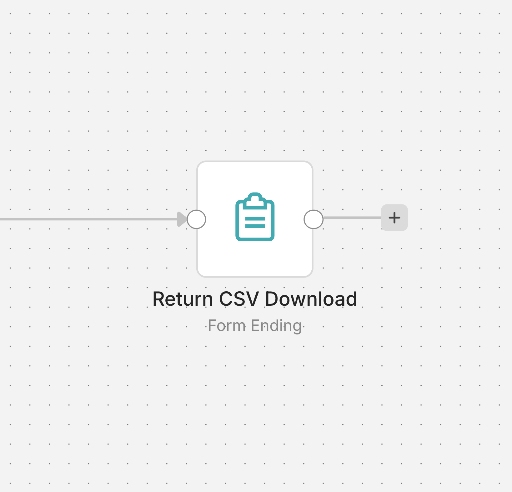 Return CSV Download node screenshot